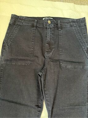 Studio Blue Black Jeans with Pink Accent Nails